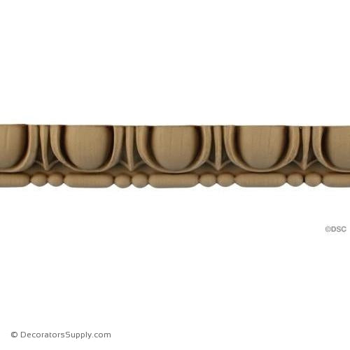 Egg and Dart-Roman 1 3/8H - 11/16Relief-woodwork-furniture moulding-Decorators Supply