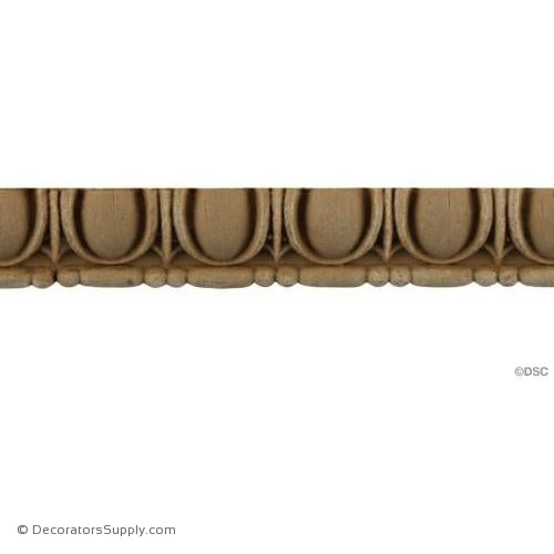 Egg and Dart-Roman 11/16H - 1/4Relief-woodwork-furniture moulding-Decorators Supply