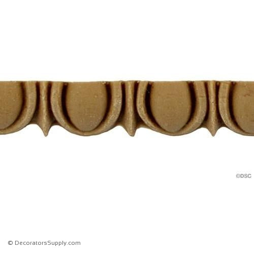 Egg and Dart-Roman 1/2H - 1/4Relief-woodwork-furniture moulding-Decorators Supply