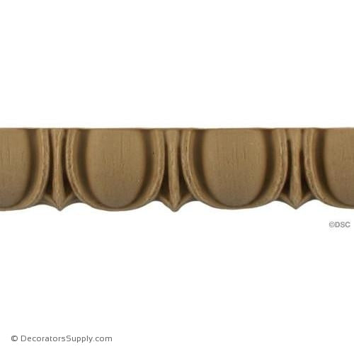 Egg and Dart-Roman 7/8H - 3/8Relief-woodwork-furniture moulding-Decorators Supply