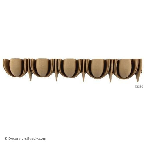 Egg and Dart-Greek 2 1/8H - 1 1/4Relief-woodwork-furniture moulding-Decorators Supply