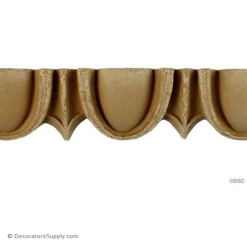Egg and Dart-Roman 1 3/8H - 5/8Relief-woodwork-furniture moulding-Decorators Supply
