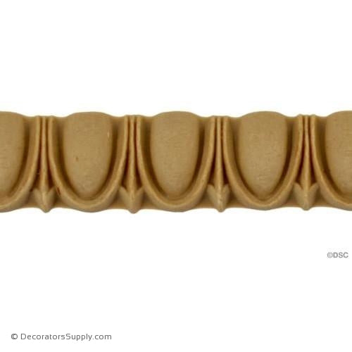 Egg and Dart-Greek 5/8H - 1/2Relief-woodwork-furniture moulding-Decorators Supply