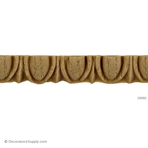Egg and Dart-Greek 3/8H - 1/4Relief-woodwork-furniture moulding-Decorators Supply