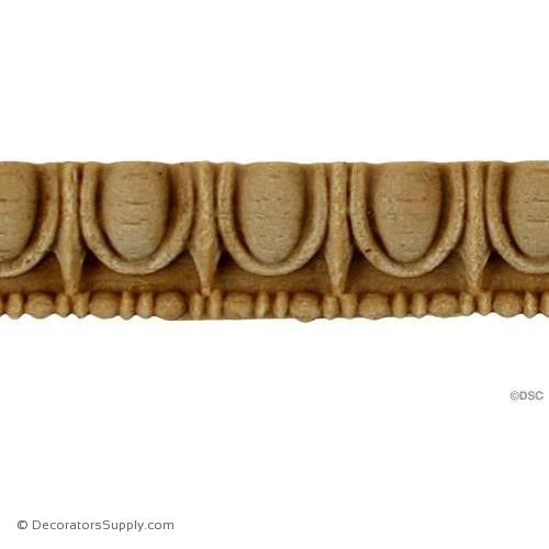 Egg and Dart-Greek 3/8H - 5/16Relief-woodwork-furniture moulding-Decorators Supply