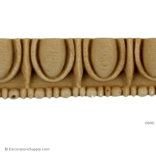 Egg and Dart-Greek 3/4H - 5/16Relief-woodwork-furniture moulding-Decorators Supply
