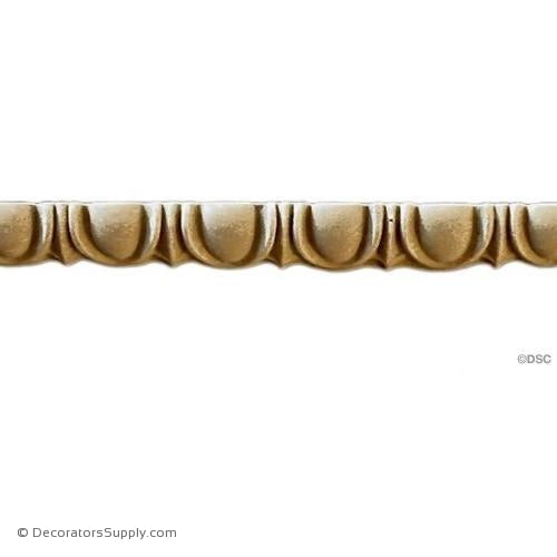Egg and Dart-Roman 5/8H - 5/8Relief-woodwork-furniture moulding-Decorators Supply