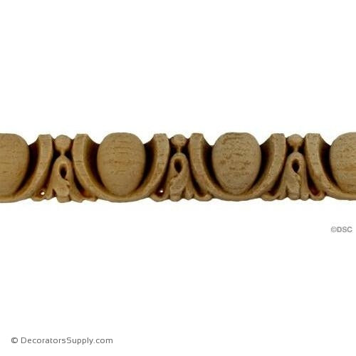 Egg and Dart-Louis XVI 7/8H - 1/2Relief-woodwork-furniture moulding-Decorators Supply
