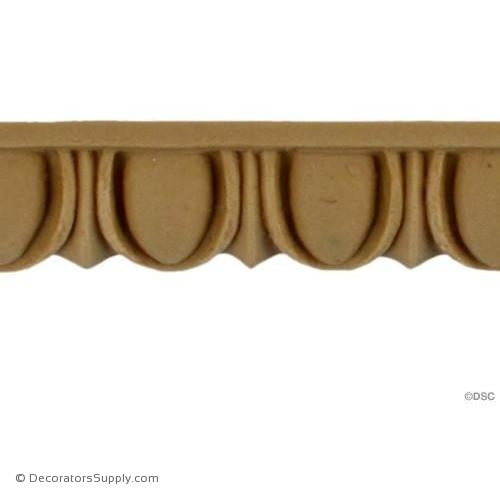 Egg and Dart-Ren. 3/4H - 3/8Relief-woodwork-furniture moulding-Decorators Supply