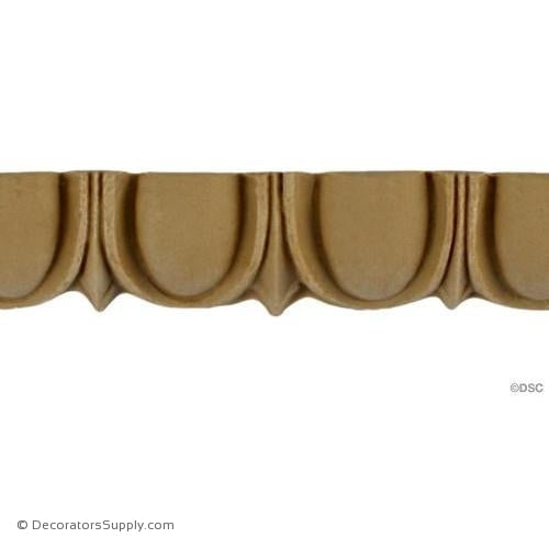 Egg and Dart-Roman 7/8H - 5/8Relief-woodwork-furniture moulding-Decorators Supply