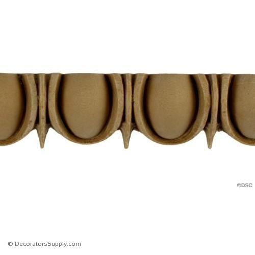 Egg and Dart-Greek 1 3/8H - 5/8Relief-woodwork-furniture moulding-Decorators Supply