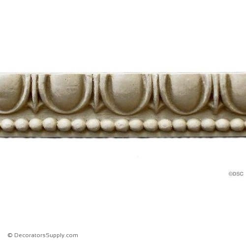 Egg and Dart-Roman 3/4H - 3/8Relief-woodwork-furniture moulding-Decorators Supply