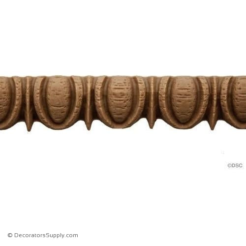 Egg and Dart-Greek 1/2H - 1/4Relief-woodwork-furniture moulding-Decorators Supply
