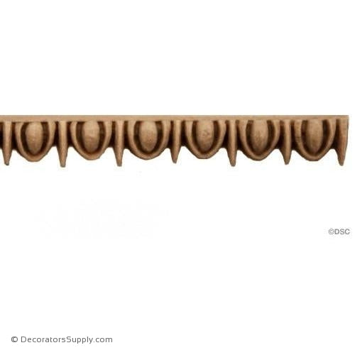 Egg and Dart-Greek 1/4H - 3/16Relief-woodwork-furniture moulding-Decorators Supply