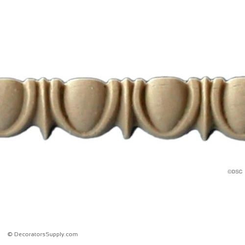 Egg and Dart-Greek 1/2H - 3/8Relief-woodwork-furniture moulding-Decorators Supply