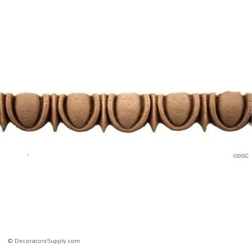 Egg and Dart-Greek 11/16H - 7/16Relief-woodwork-furniture moulding-Decorators Supply