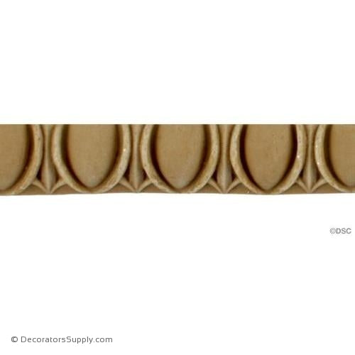 Egg and Dart-Roman 11/16H - 5/16Relief-woodwork-furniture moulding-Decorators Supply