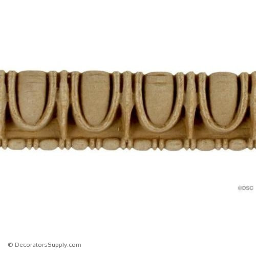 Egg and Dart-Greek 1 1/8H - 5/8Relief-woodwork-furniture moulding-Decorators Supply