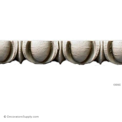 Egg and Dart-Ren. 7/8H - 5/8Relief-woodwork-furniture moulding-Decorators Supply