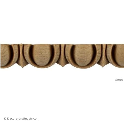Egg and Dart-Ren. 5/8H - 9/16Relief-woodwork-furniture moulding-Decorators Supply