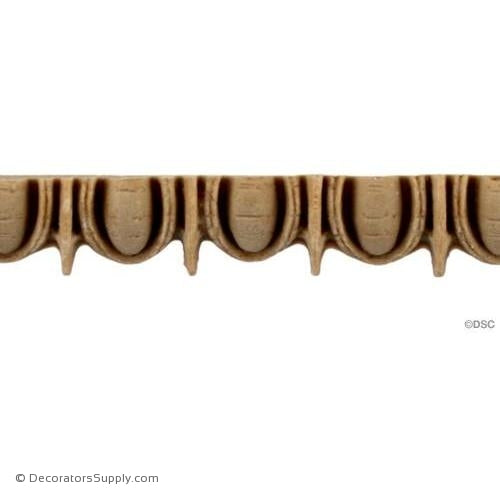 Egg and Dart-Greek 1/2H - 7/16Relief-woodwork-furniture moulding-Decorators Supply