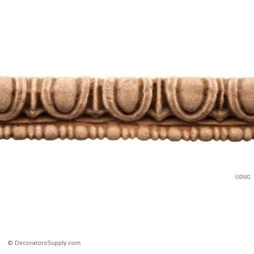 Egg and Dart-Classic 5/16H - 5/32Relief-woodwork-furniture moulding-Decorators Supply