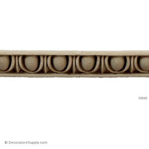 Egg and Dart-Classic 7/16H - 3/8Relief-woodwork-furniture moulding-Decorators Supply
