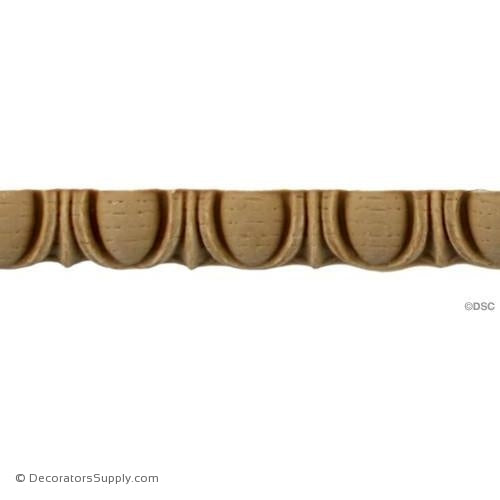 Egg and Dart-Roman 1/2H - 3/8Relief-woodwork-furniture moulding-Decorators Supply