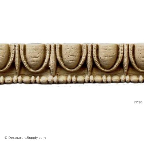 Egg and Dart-Greek 7/8H - 3/8Relief-woodwork-furniture moulding-Decorators Supply
