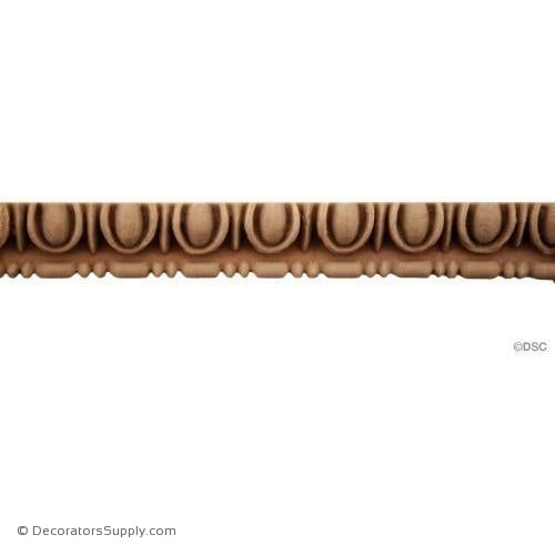 Egg and Dart-Classic 3/8H - 5/32Relief-woodwork-furniture moulding-Decorators Supply
