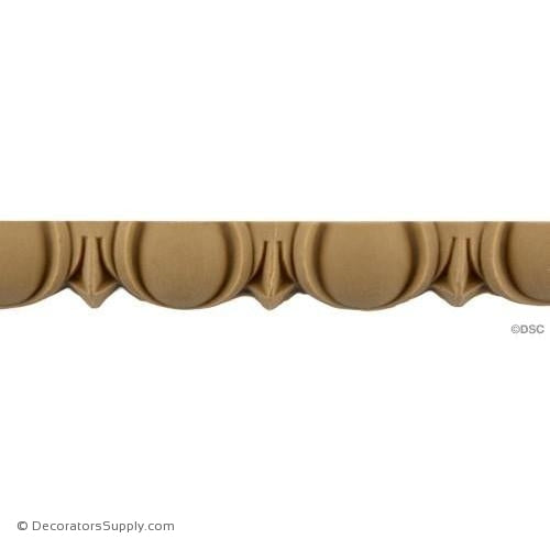 Egg and Dart-Roman 3/4H - 7/16Relief-woodwork-furniture moulding-Decorators Supply