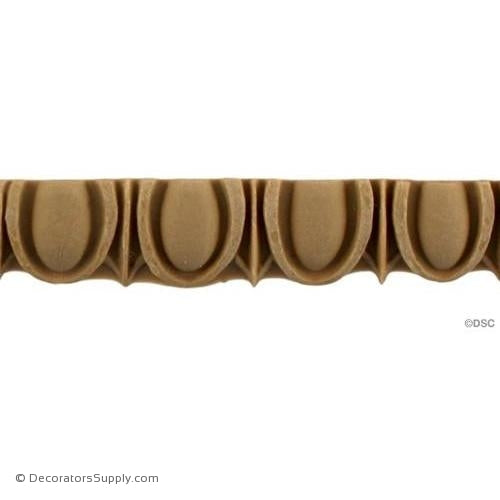 Egg and Dart-Roman 5/8H - 5/16Relief-woodwork-furniture moulding-Decorators Supply