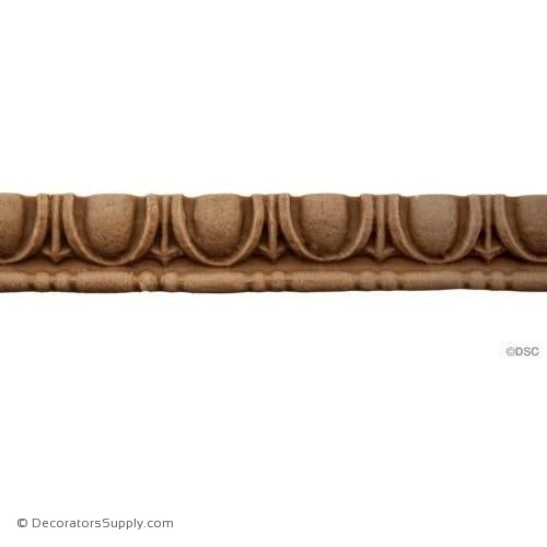 Egg and Dart-Greek 7/16H - 1/4Relief-woodwork-furniture moulding-Decorators Supply