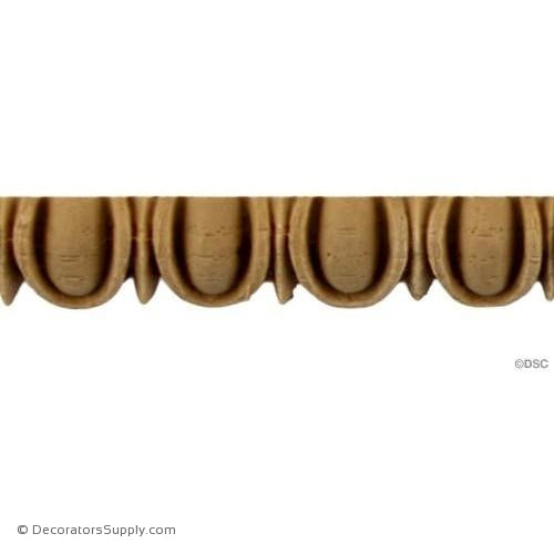 Egg and Dart-Greek 3/8H - 5/32Relief-woodwork-furniture moulding-Decorators Supply