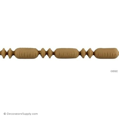 Bead and Barrel-Greek 9/32H - 1/4Relief-furniture-woodwork-molding-Decorators Supply
