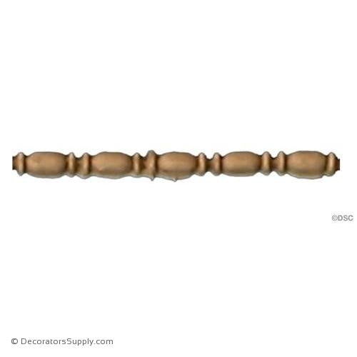 Bead and Barrel-Greek 1/8H - 1/8Relief-furniture-woodwork-molding-Decorators Supply