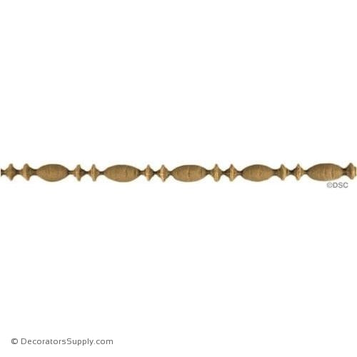 Bead and Barrel-Italian 3/8H - 5/16Relief-furniture-woodwork-molding-Decorators Supply