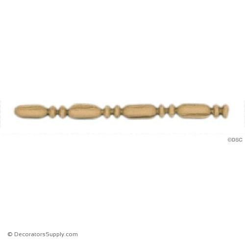 Bead and Barrel-Roman 3/16H - 1/8Relief-furniture-woodwork-molding-Decorators Supply