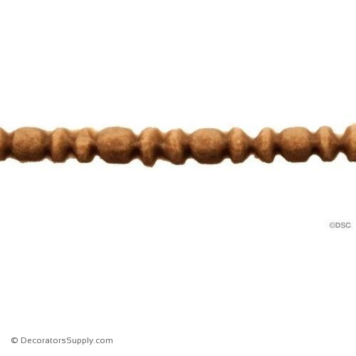 Bead and Barrel-Greek 3/32H - 3/32Relief-furniture-woodwork-molding-Decorators Supply