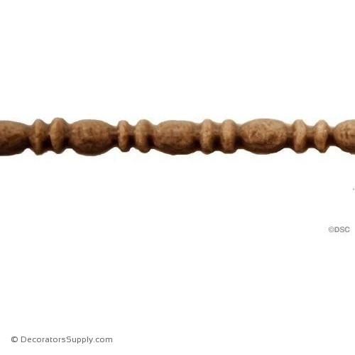 Bead and Barrel-Greek 1/8H - 1/8Relief-furniture-woodwork-molding-Decorators Supply