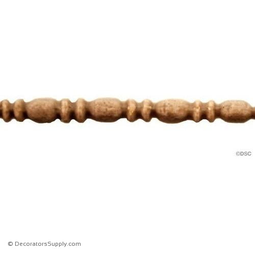 Bead and Barrel-Greek 3/32H - 1/8Relief-furniture-woodwork-molding-Decorators Supply