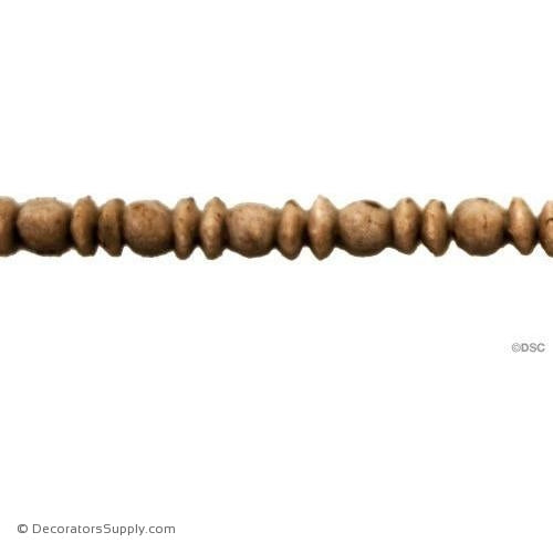 Bead and Barrel-Greek 3/32H - 1/8Relief-furniture-woodwork-molding-Decorators Supply