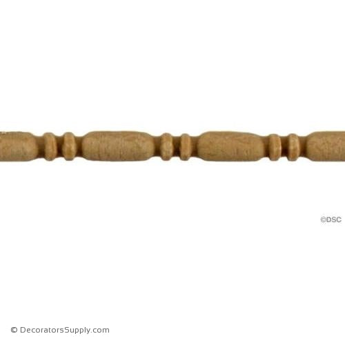 Bead and Barrel-Roman 1/4H - 7/32Relief-furniture-woodwork-molding-Decorators Supply