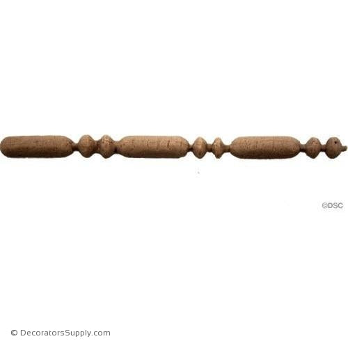 Bead and Barrel-Roman 7/32H - 7/32Relief-furniture-woodwork-molding-Decorators Supply