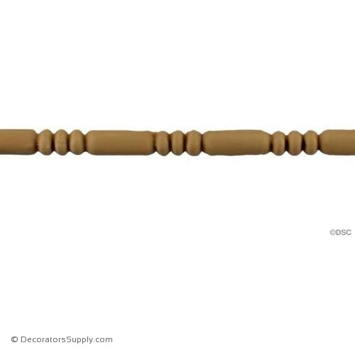 Bead and Barrel-Roman 9/16H - 1/4Relief-furniture-woodwork-molding-Decorators Supply