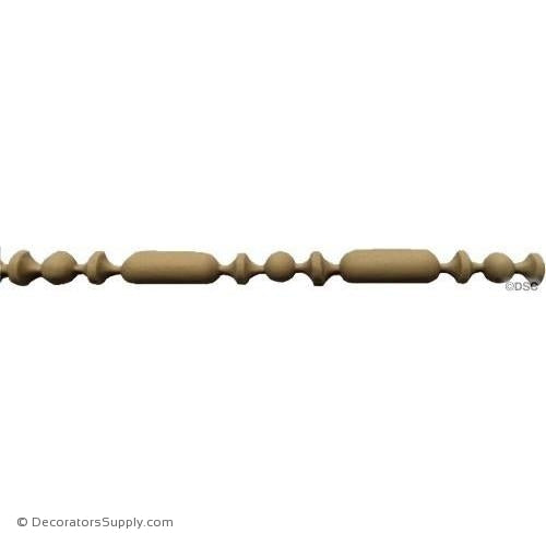 Bead and Barrel-Roman 5/16H - 3/16Relief-furniture-woodwork-molding-Decorators Supply