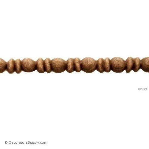 Bead and Barrel-Greek 3/32H - 1/8Relief-furniture-woodwork-molding-Decorators Supply