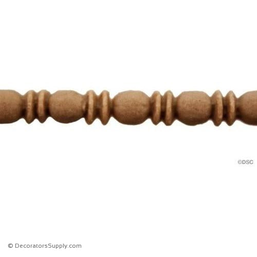 Bead and Barrel-Greek 7/32H - 1/8Relief-furniture-woodwork-molding-Decorators Supply
