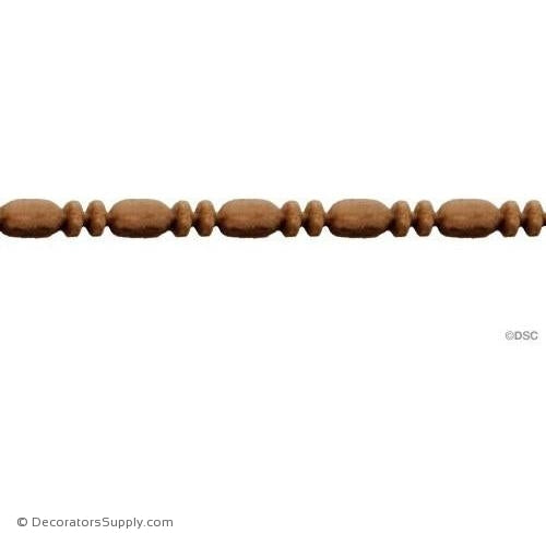 Bead and Barrel-Roman 1/8H - 1/8Relief-furniture-woodwork-molding-Decorators Supply