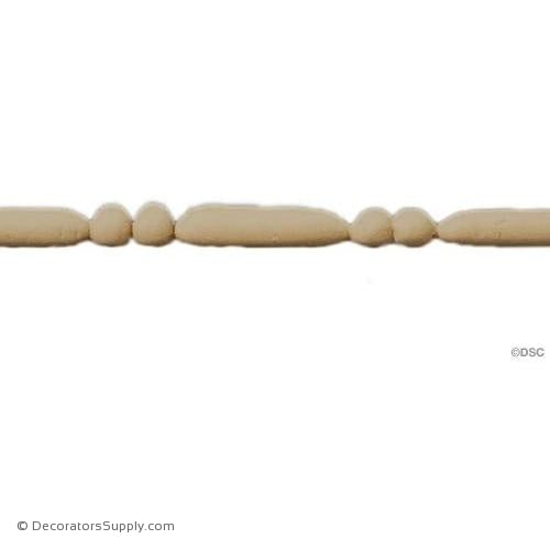 Bead and Barrel-Italian 3/8H - 1/4Relief-furniture-woodwork-molding-Decorators Supply